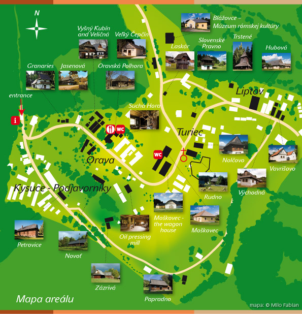 Mapa areálu